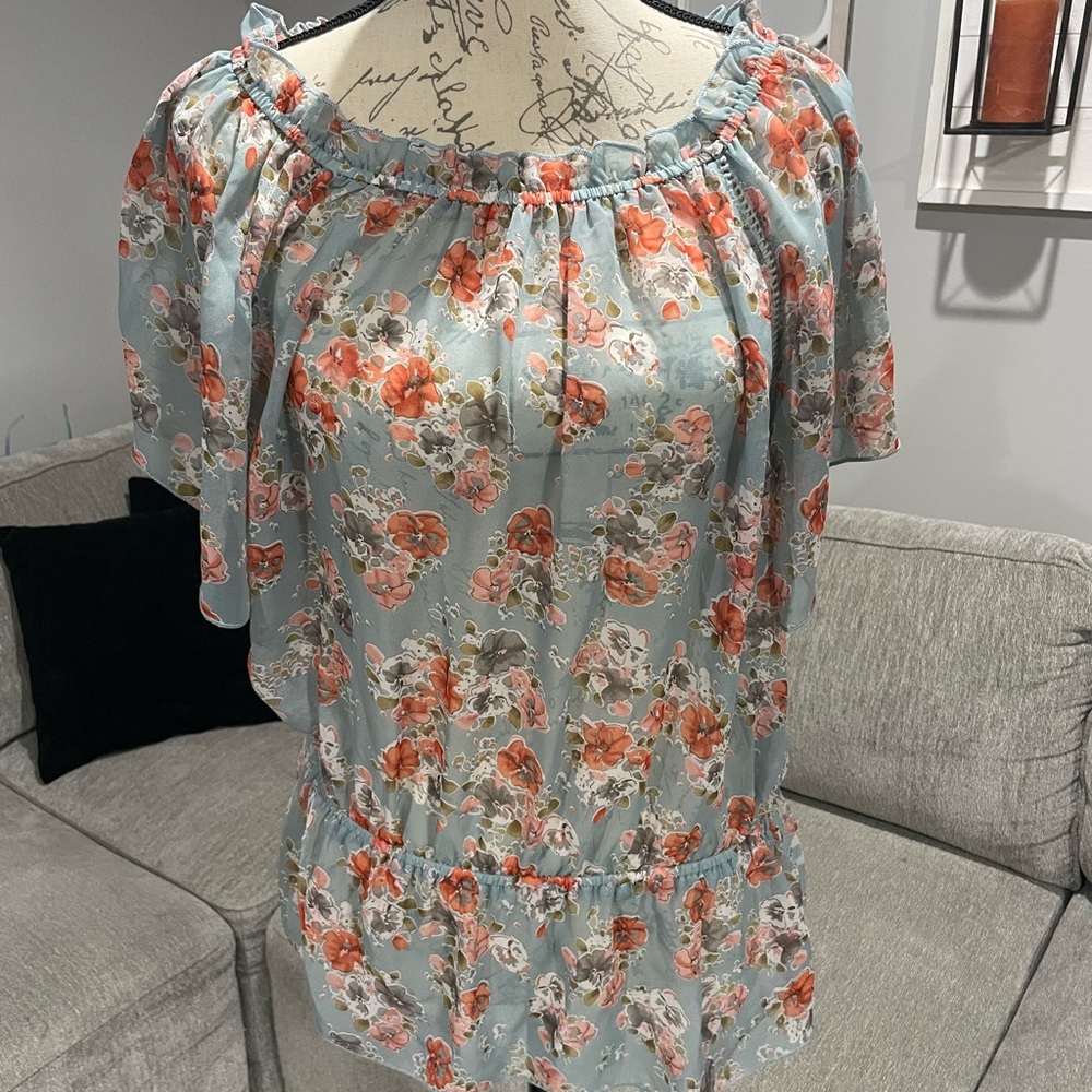 Women’s floral off the shoulder top | S/P